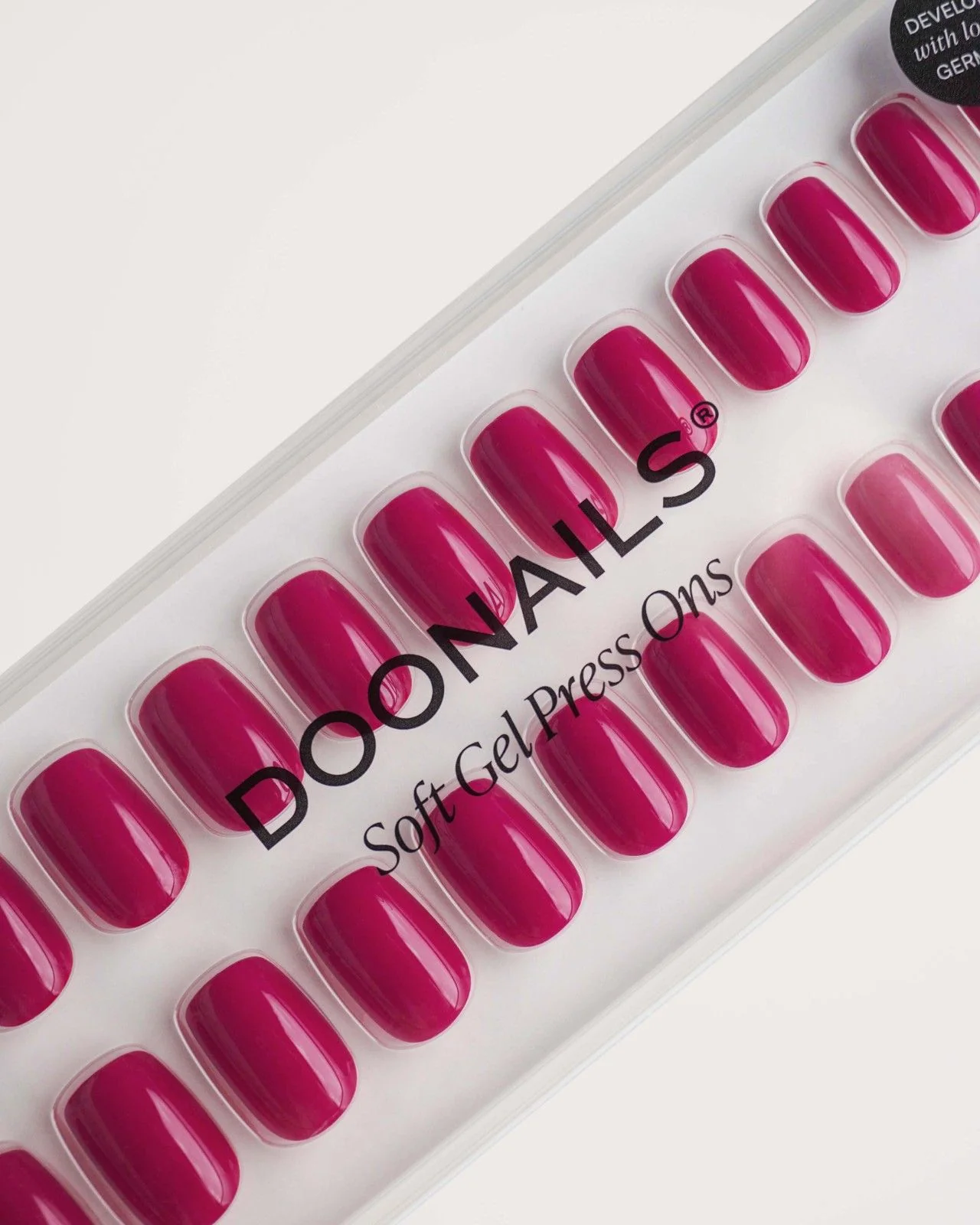 Acai Berry Short Square Soft Gel Press Ons - Image 5