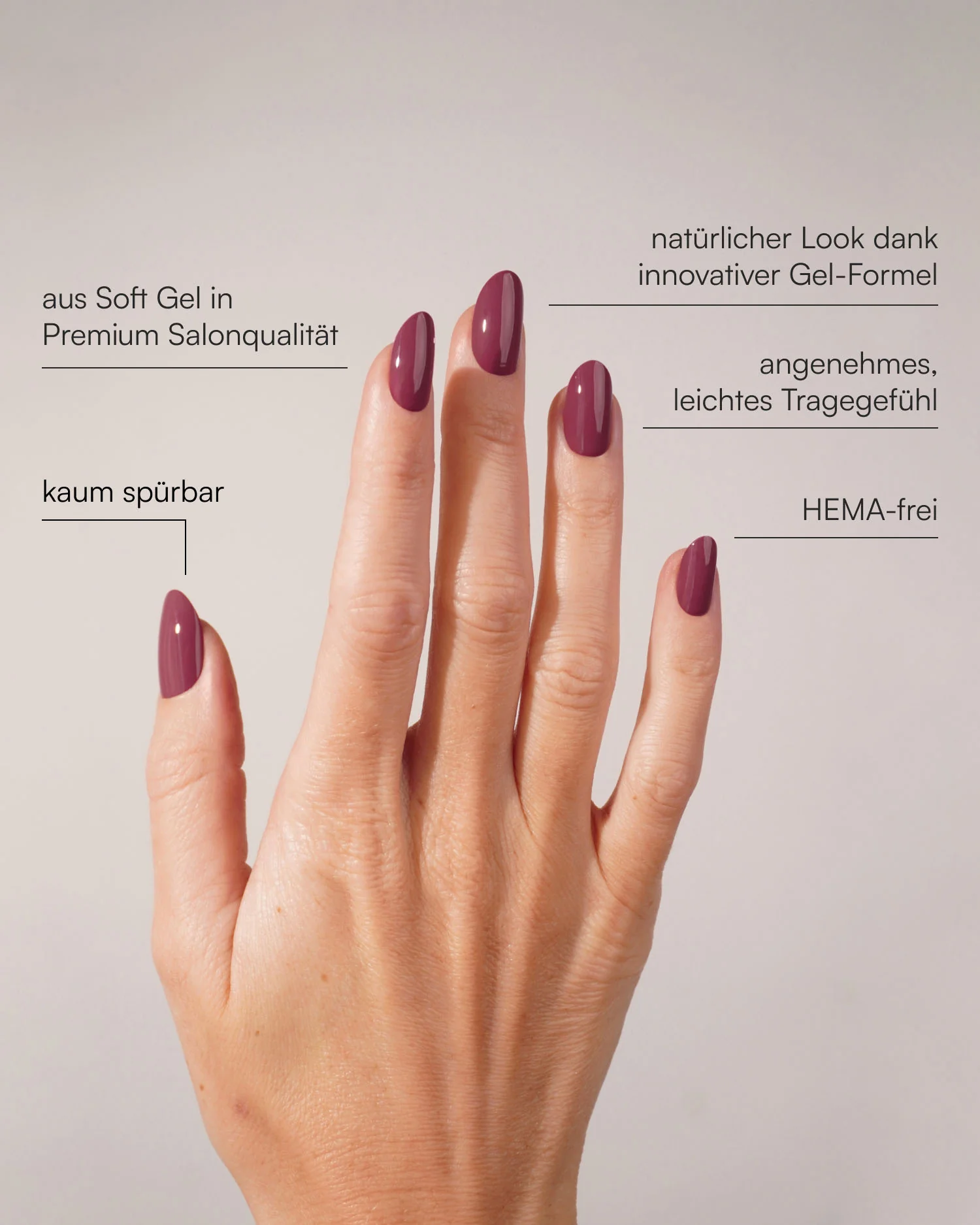 Bubblegum Medium Round Soft Gel Press Ons - Image 3