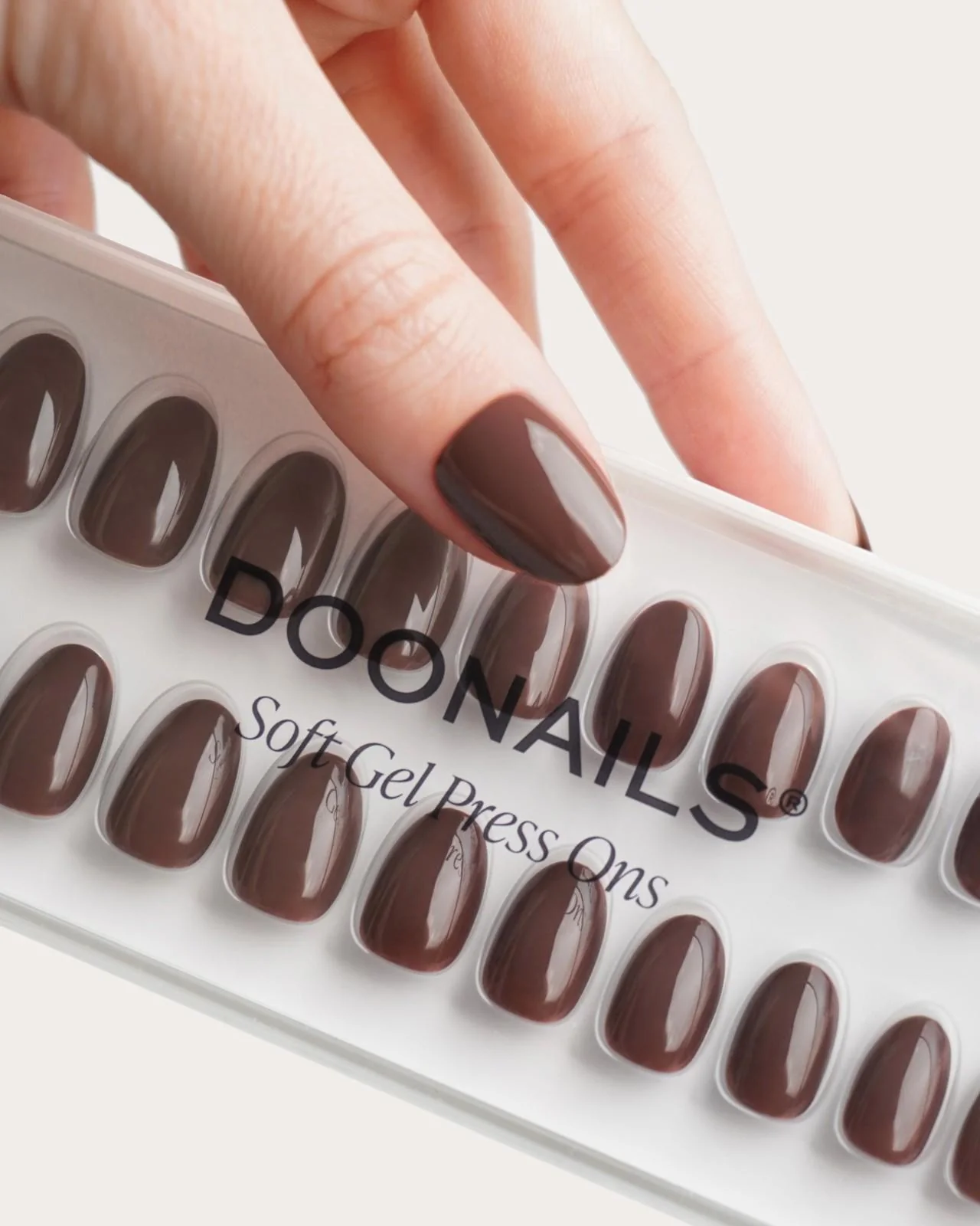 Cafe Noir Short Round Soft Gel Press Ons - Image 5