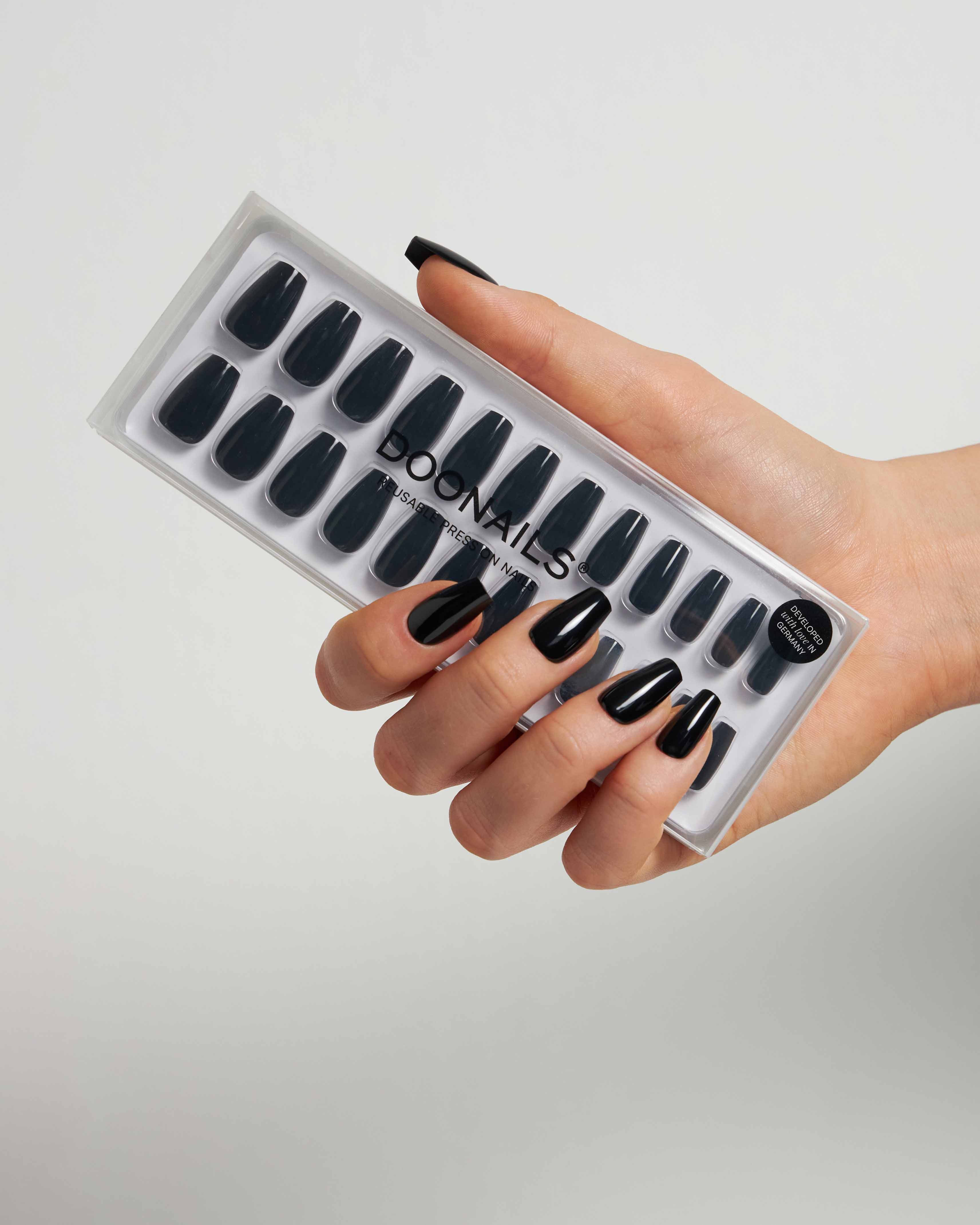 Dark Dream Short Coffin Soft Gel Press Ons - Image 4