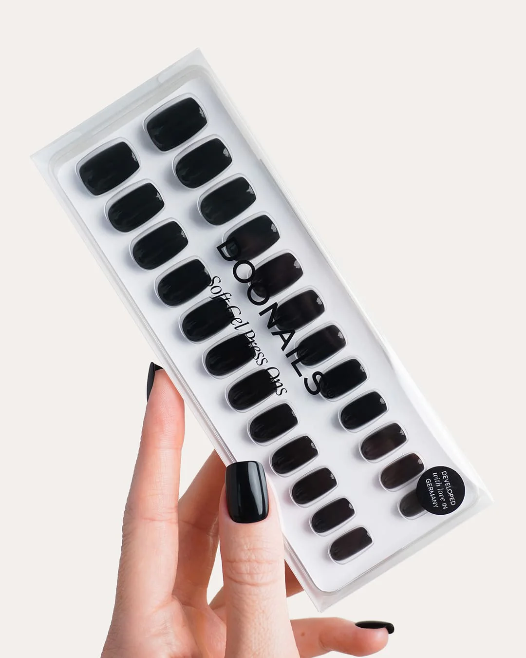 Dark Dream Short Square Soft Gel Press Ons - Image 3