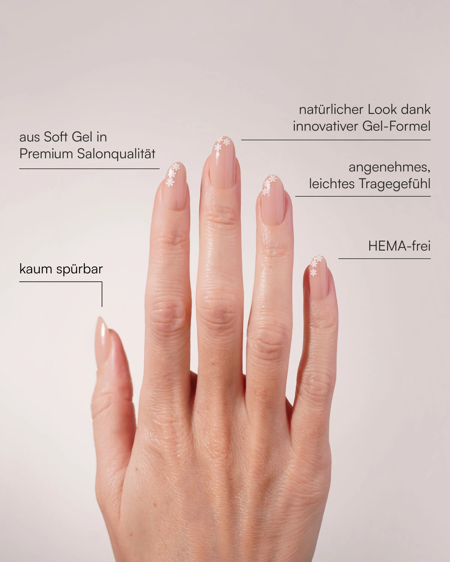 Flower Power Medium Round Soft Gel Press Ons - Image 3