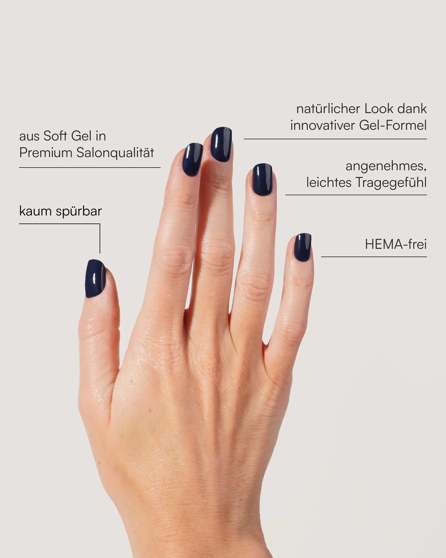 Ocean Extra Short Square Soft Gel Press Ons - Image 3