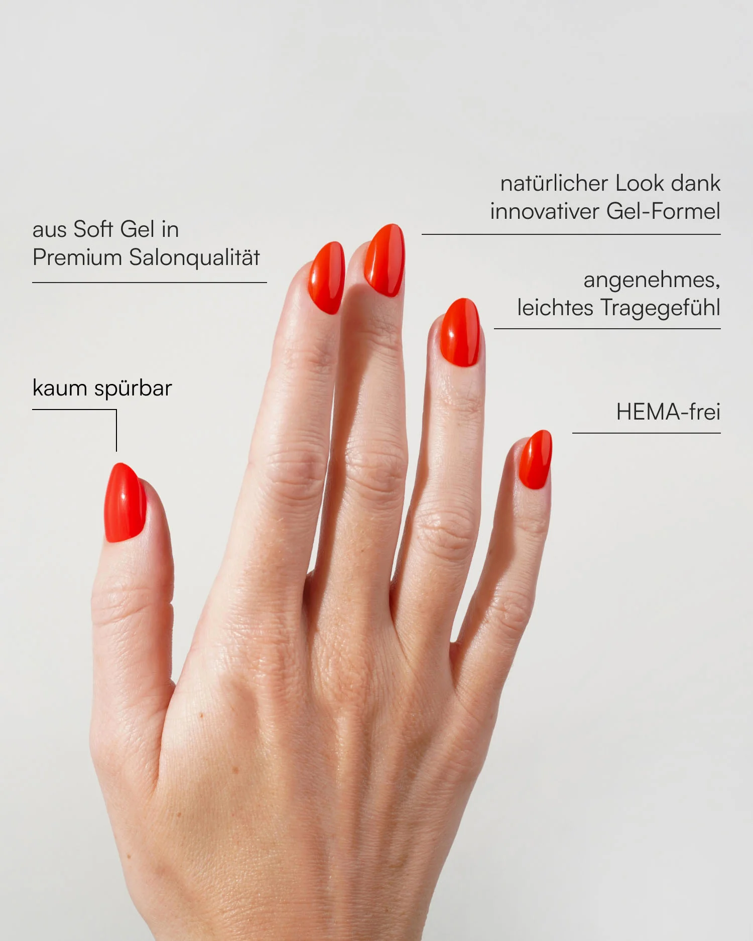 On Fire Short Round Soft Gel Press Ons - Image 3