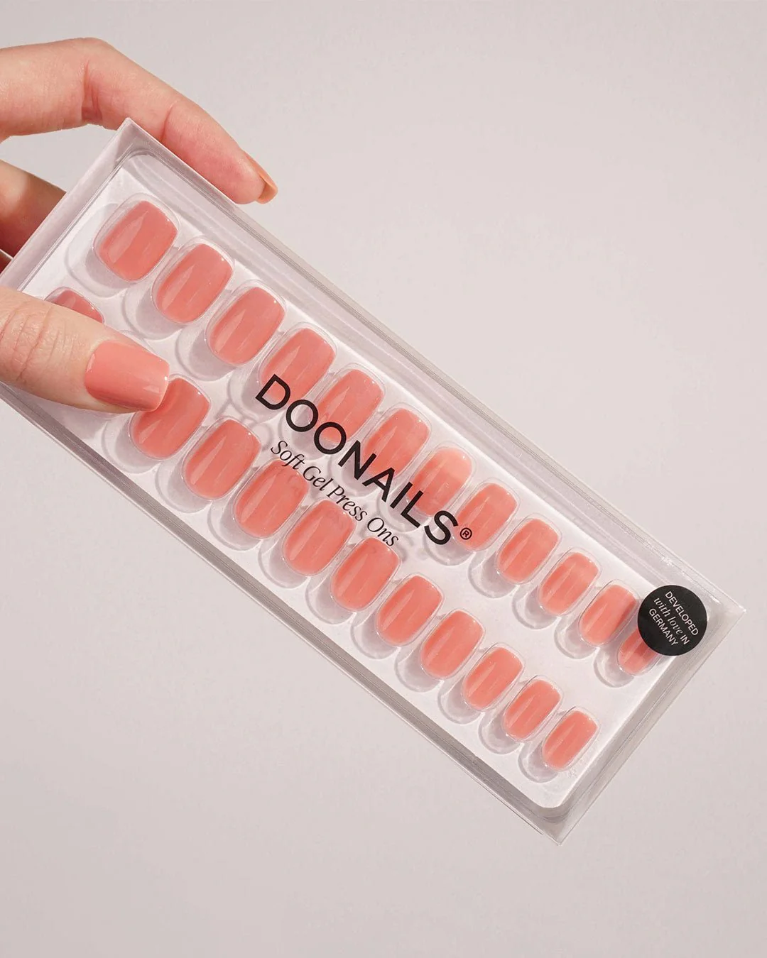 Peach Please Short Square Soft Gel Press Ons - Image 4