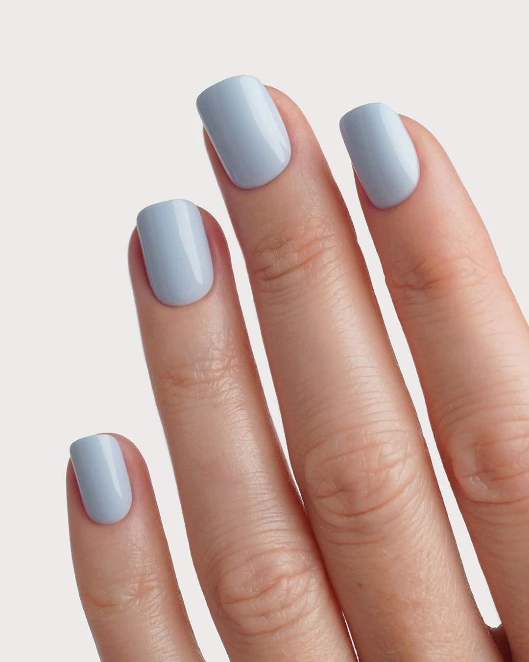 Powder Blue Extra Short Square Soft Gel Press Ons - Image 2