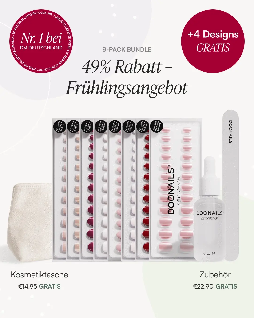 Frühling Starter Set - Soft Gel Press Ons - Image 27