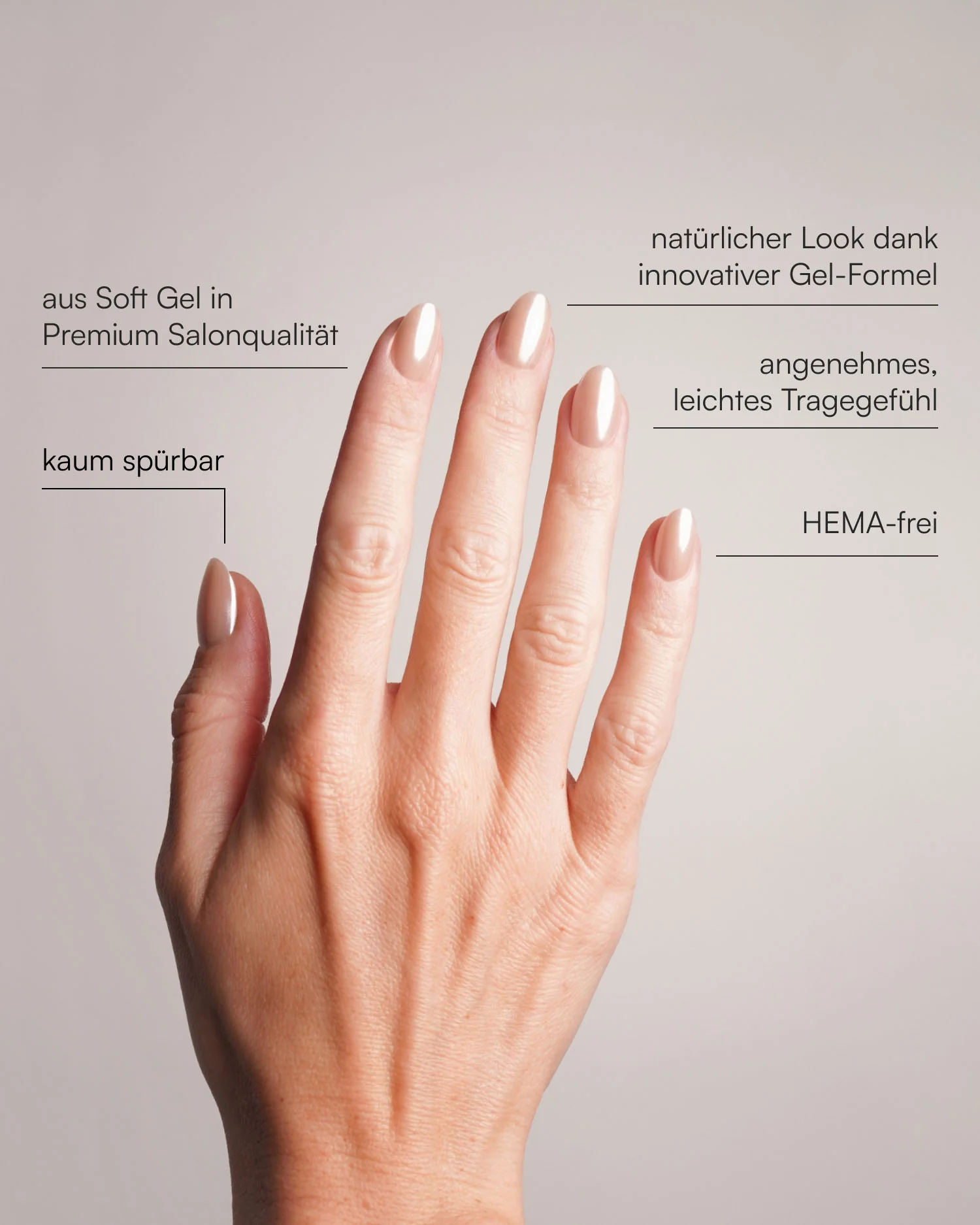 Prosecco Short Round Soft Gel Press Ons - Image 4