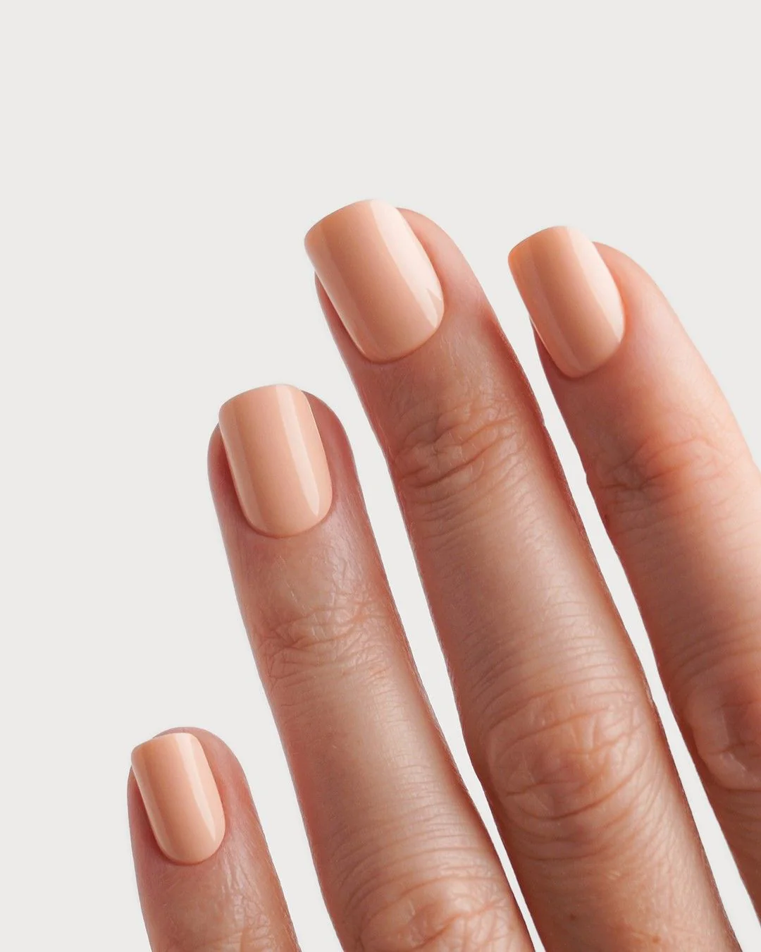 Soft Apricot Extra Short Square Soft Gel Press Ons - Image 2