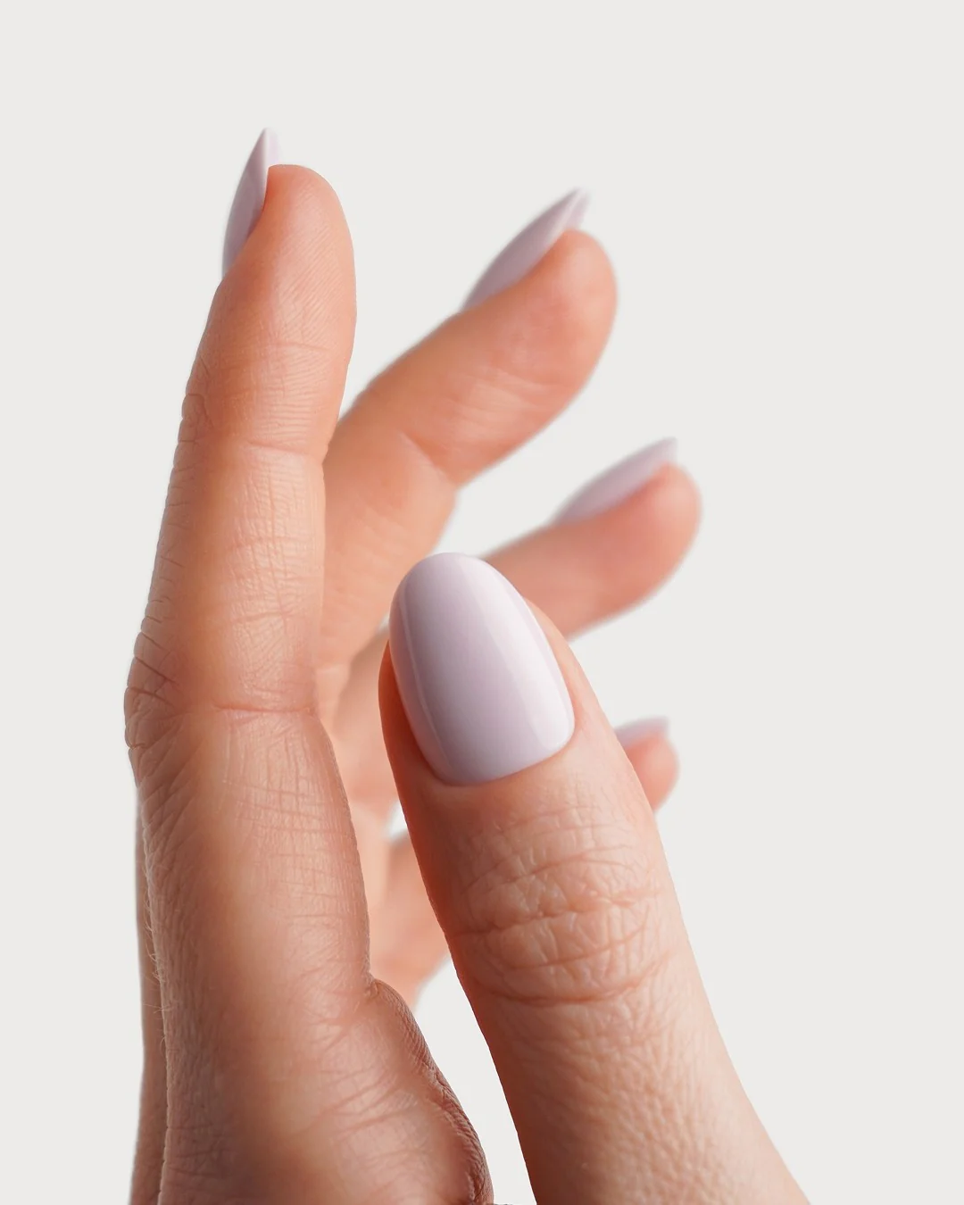 Soft Lilac Short Round Soft Gel Press Ons - Image 4