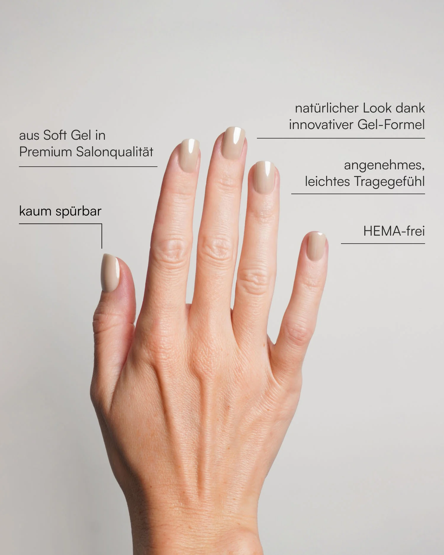 Toffee Extra Short Square Soft Gel Press Ons - Image 4