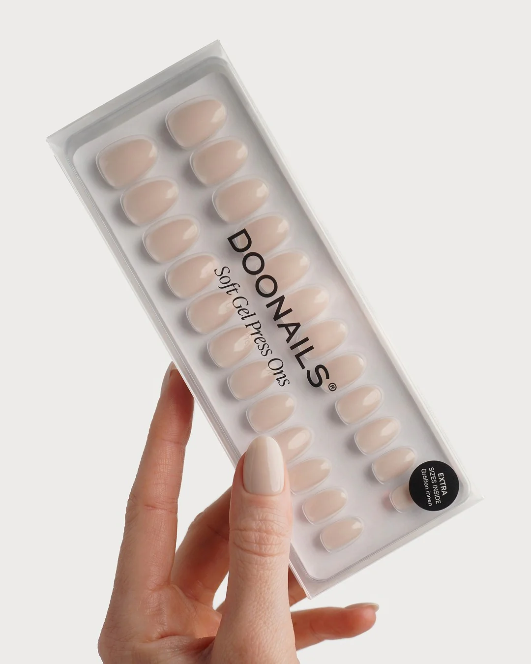 Vanilla Short Round Soft Gel Press Ons - Image 3